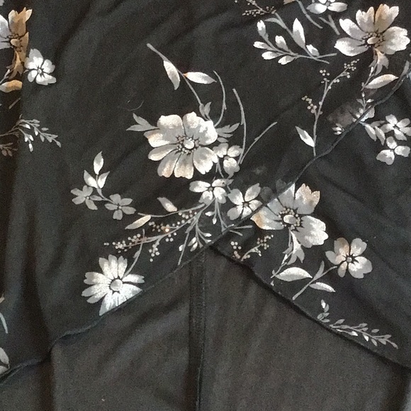 90s RAMPAGE FLORAL STRAPLESS DRESS - Picture 3 of 7